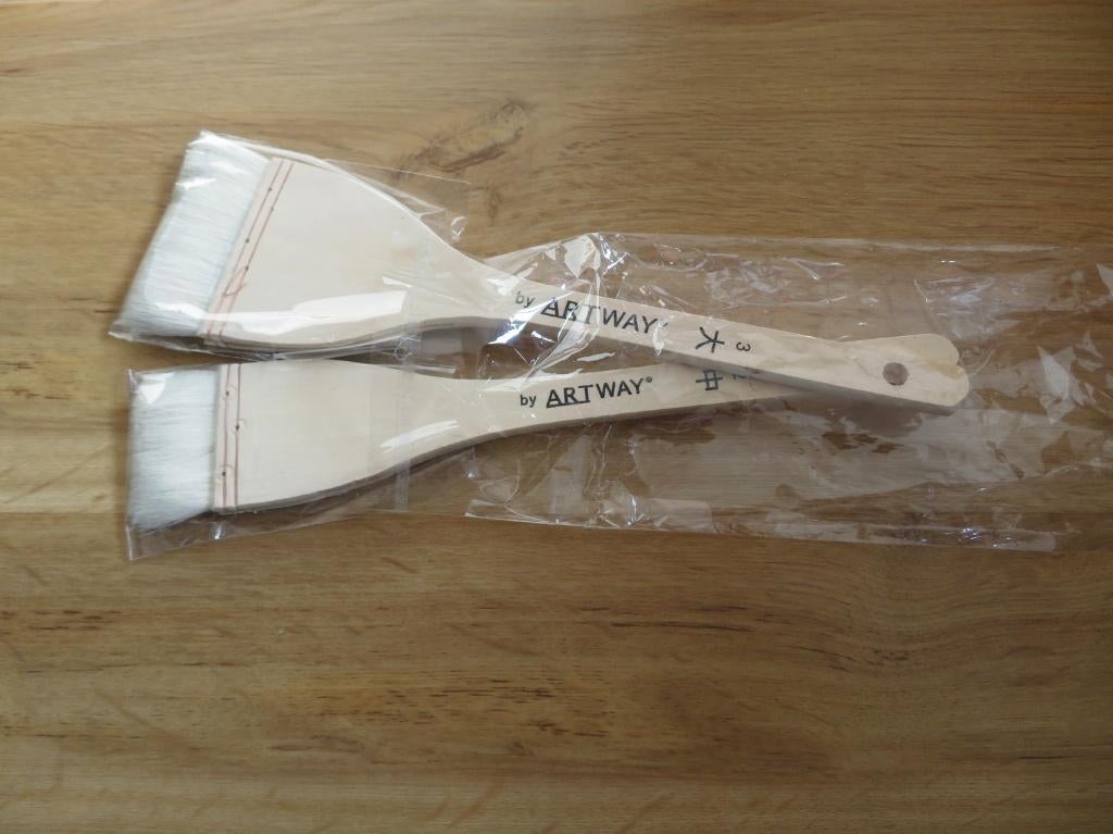 Lot 2 pinceaux larges/brosses Art Way, Enlèvement, Neuf, Aquarelle