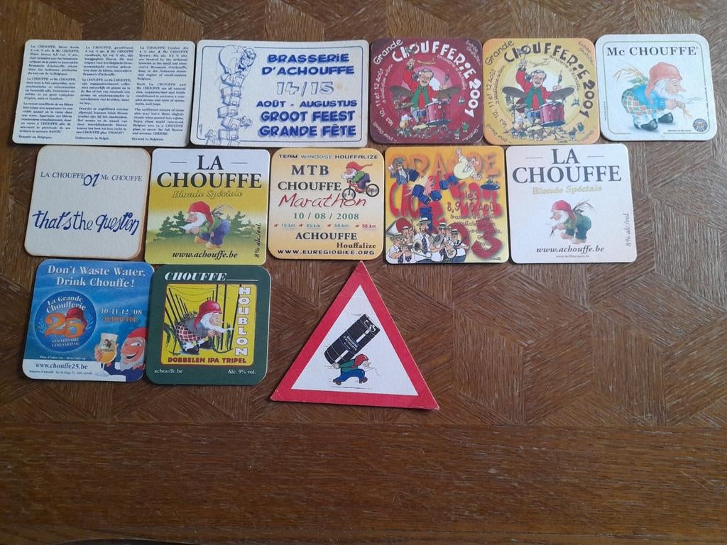 Sous-verres à bière La Chouffe, Enlèvement ou Envoi