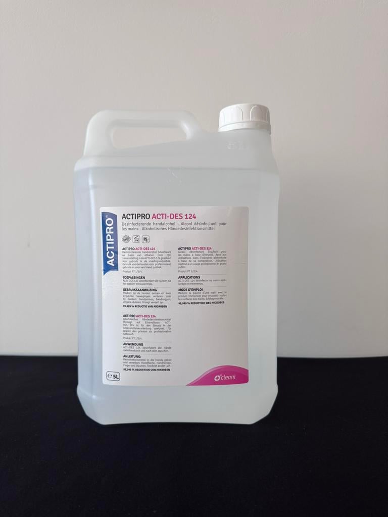 Désinfectant mains 5L – ACTIPRO ACTI-DES 124 –Lot/Bulk –NEUF, Nettoyage