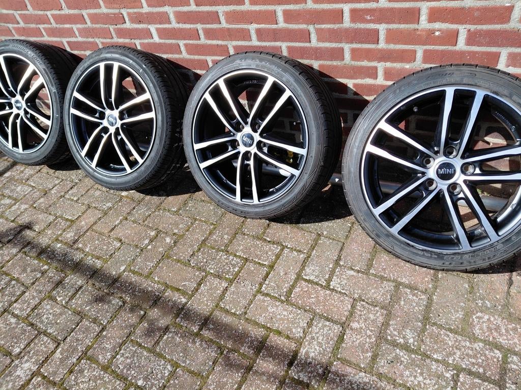 Mini Cooper,  S, Countryman,  One, 17" velgen zomerbanden, Auto-onderdelen, Banden en Velgen, Ophalen, 17 inch, Zomerbanden, Velg(en)