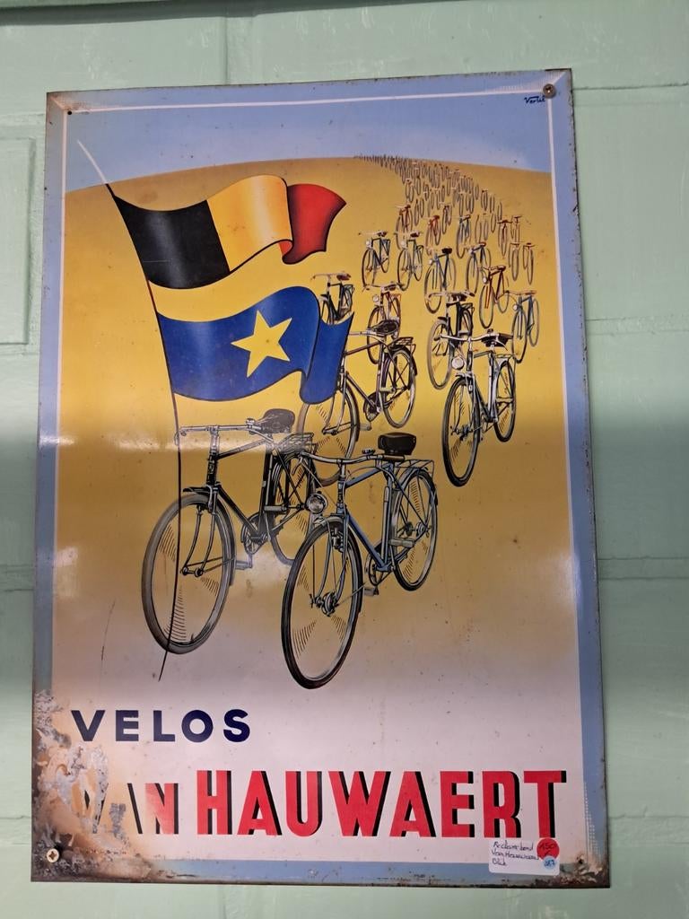 Reclame bord Van Hauwaert, Ophalen of Verzenden, Reclamebord