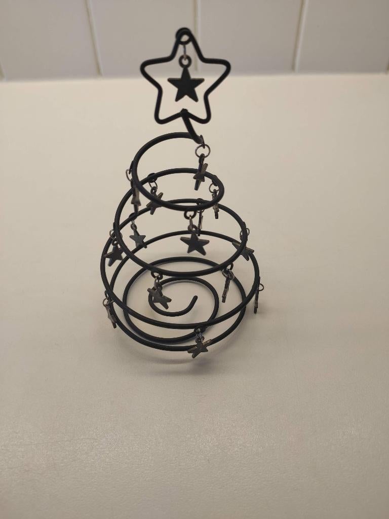 Kerstboom, mini, metaal, H 13 cm, Ophalen, Gebruikt