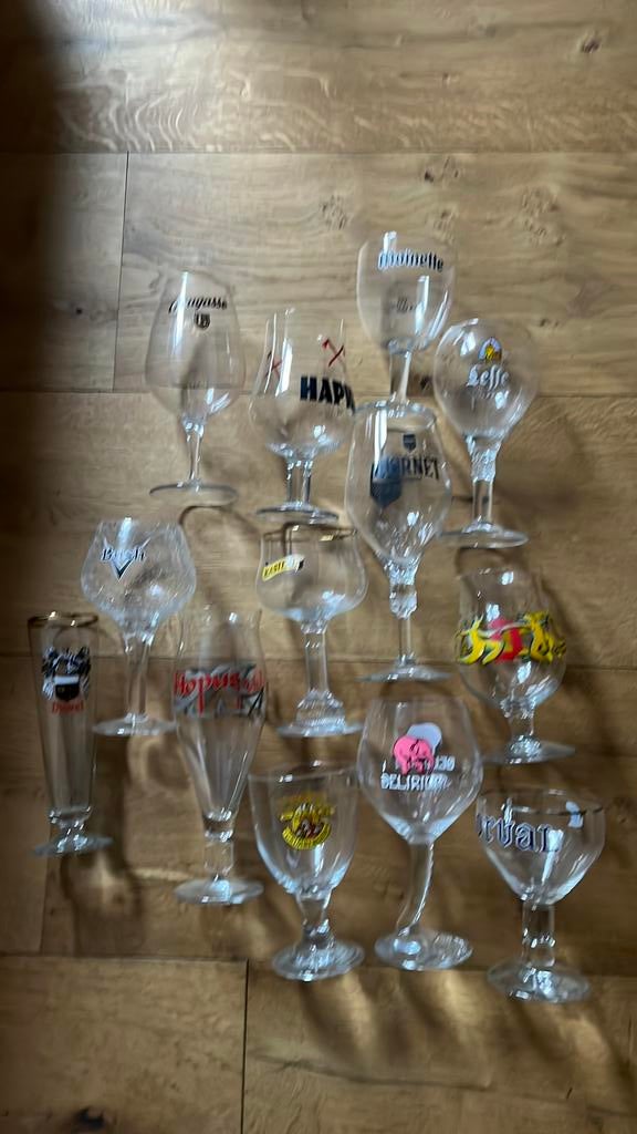 Lot de verres à bière, Collections, Verres & Petits Verres, Enlèvement, Comme neuf