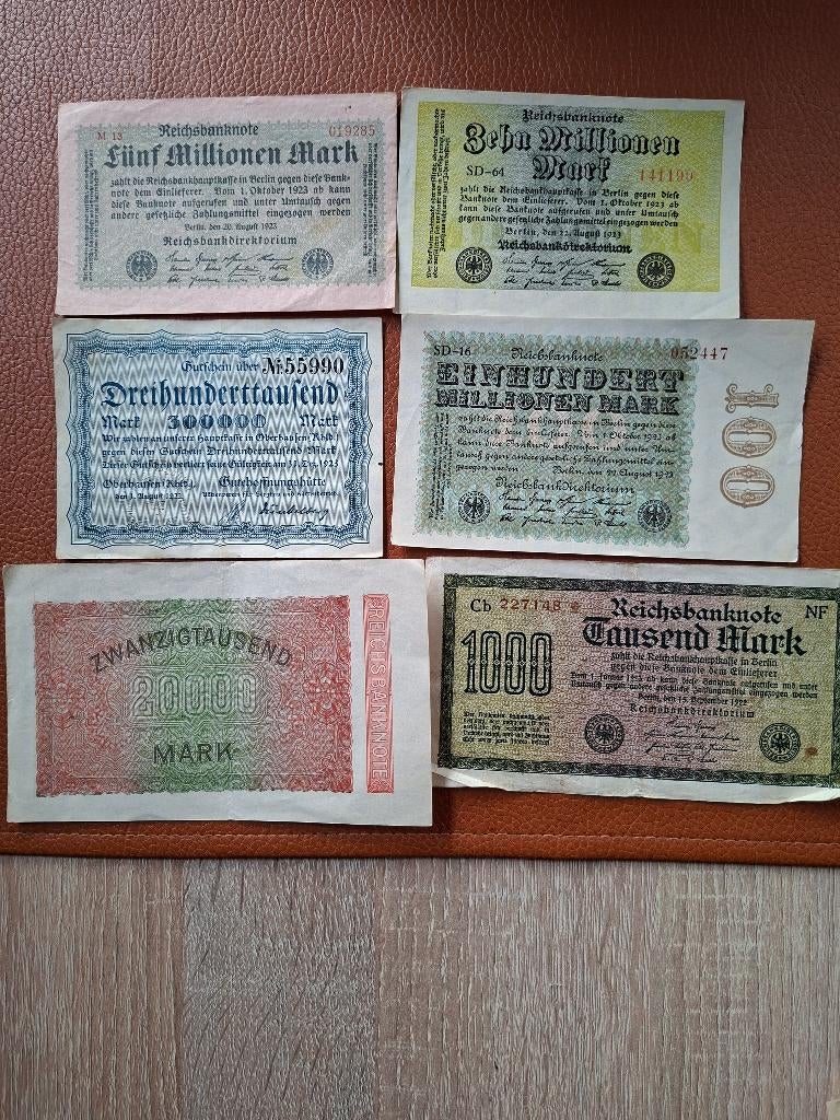 Duitse marken uit 1923, Postzegels en Munten, Ophalen, Duitsland, Los biljet