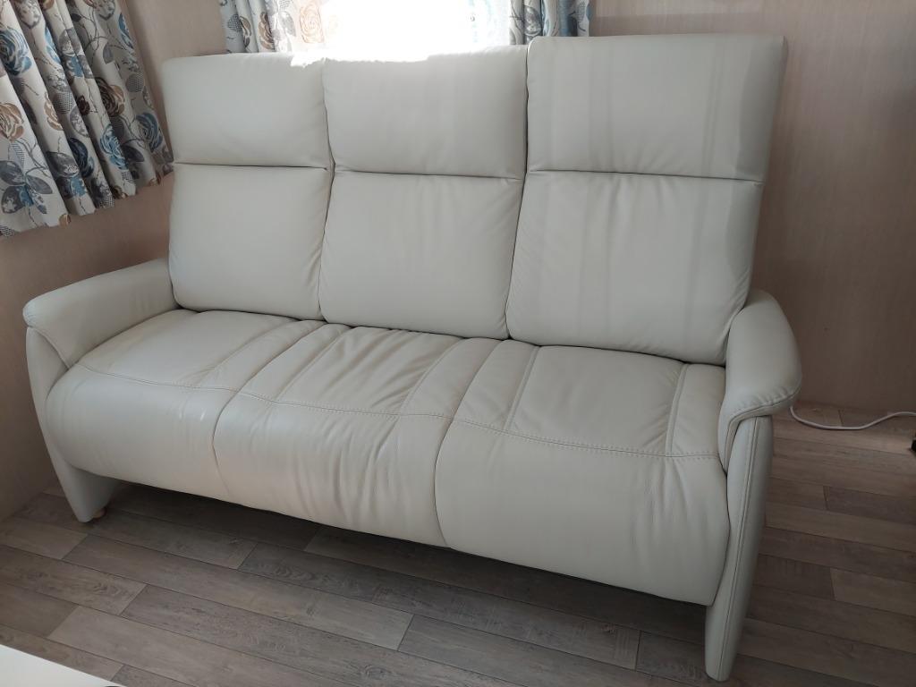 Modern 3 zits Italiaans lederen zetel, Ophalen, Modern Italiaans, 150 tot 200 cm, Driepersoons