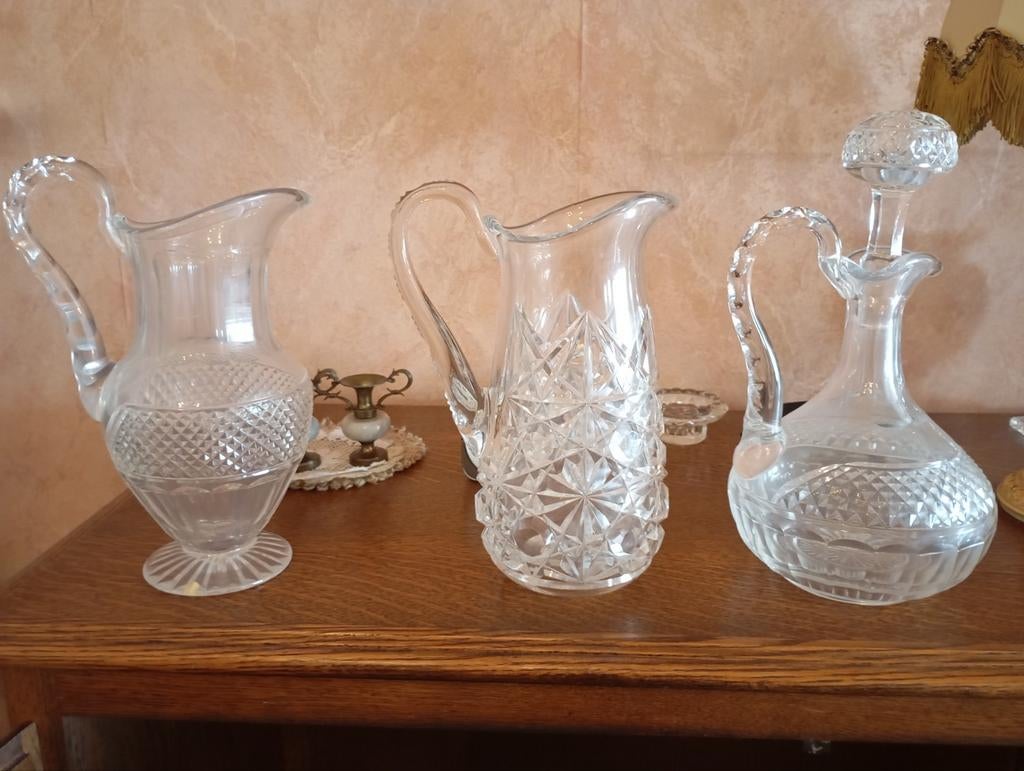 Carafes en cristal, Antiquités & Art, Enlèvement