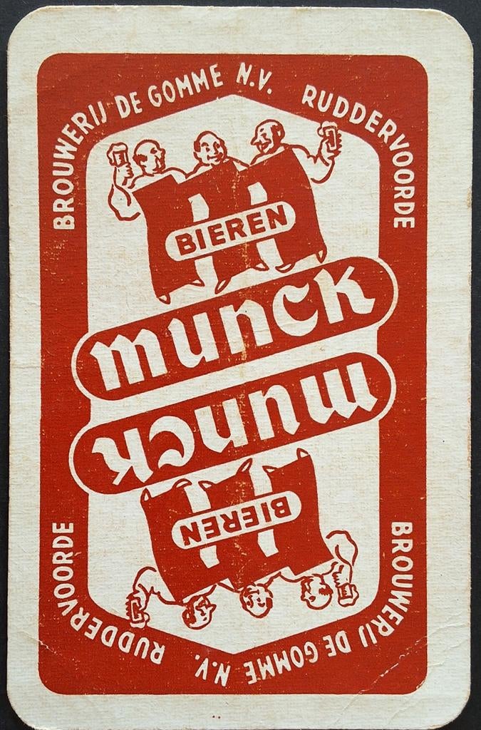 1 Speelkaart Brouwerij De Gomme, Verzamelen, Ophalen of Verzenden