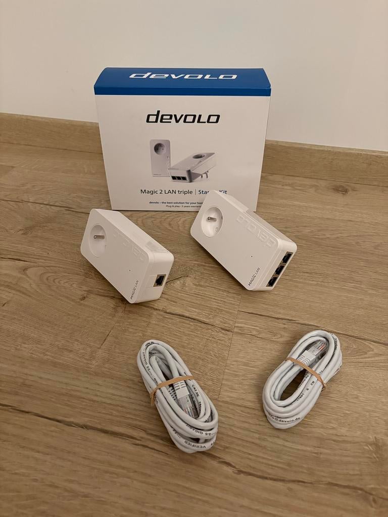 Devolo Magic 2 LAN triple Starter Kit (ALS NIEUW), Computers en Software, Powerlines, Ophalen of Verzenden, Zo goed als nieuw