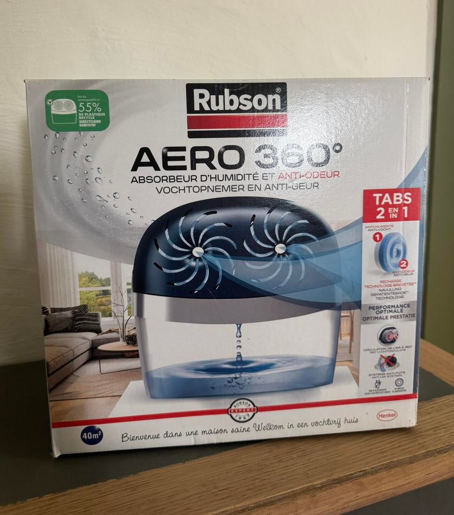 Deshumidificateur Rubson Aero Twin 360, Ophalen of Verzenden, Nieuw, Luchtontvochter