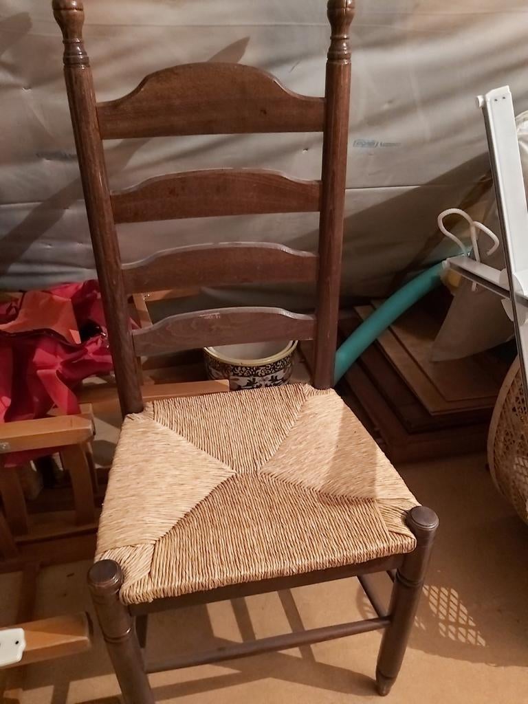 6 houten stoelen living of keuken, Enlèvement