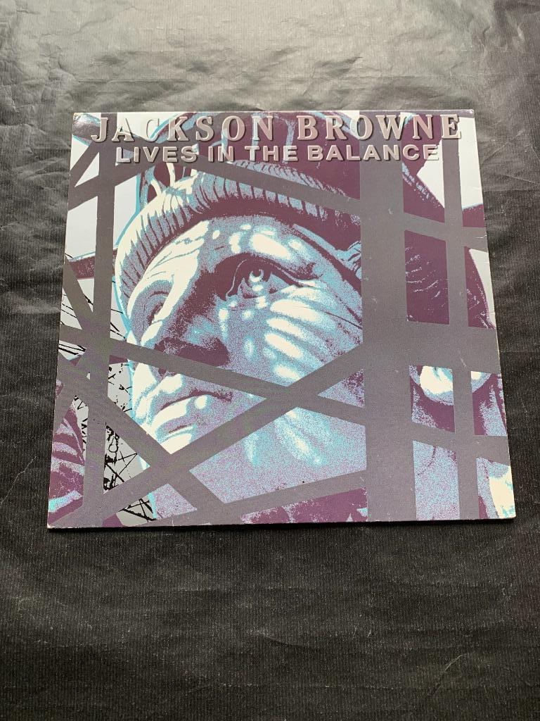 JACKSON BROWNE "Lives in the Balance" rock LP (1986) IZGS, Enlèvement ou Envoi, Comme neuf, 12 pouces, Pop rock
