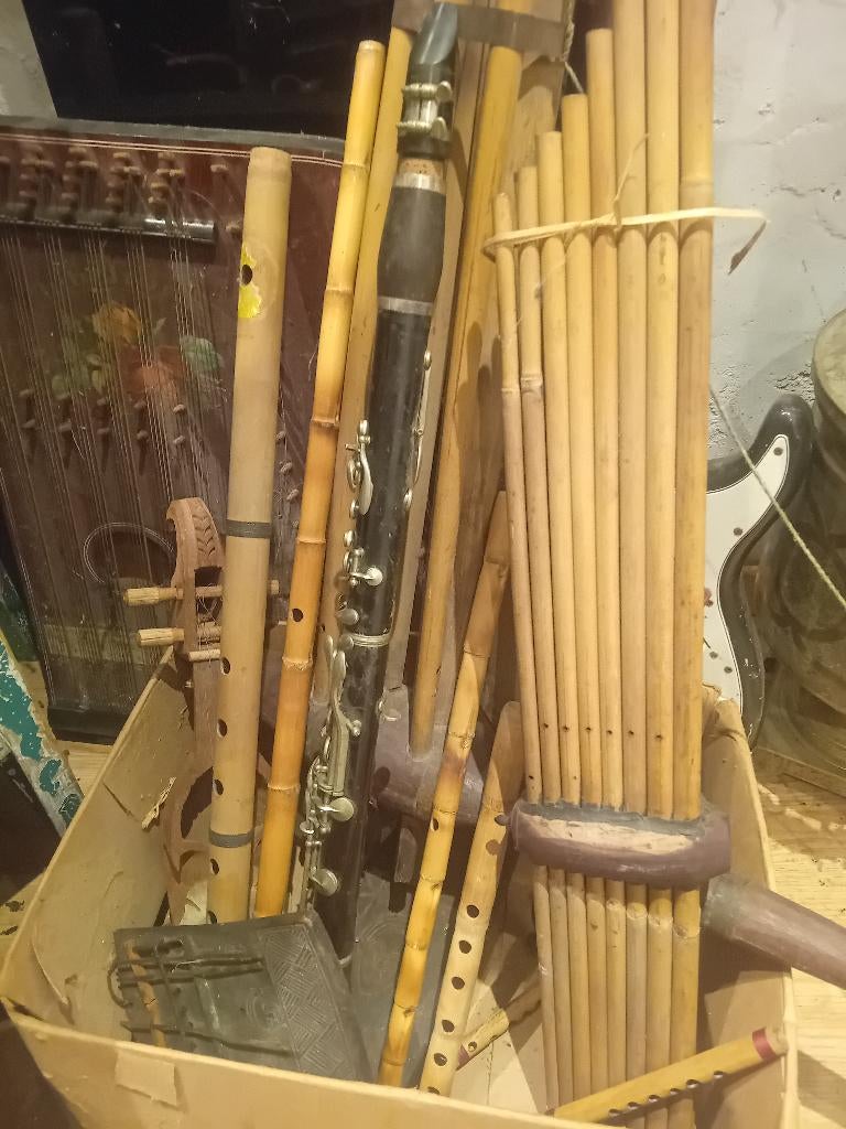 Lot muziekinstrumenten vondsten, Ophalen of Verzenden, Gebruikt