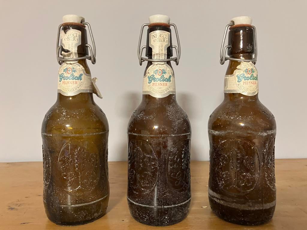 Grolsch bierflessen, Verzamelen, Biermerken, Ophalen, Gebruikt, Flesje(s), Grolsch