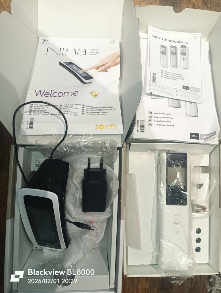 Somfy Nina IO en Somfy Telis composio IO, Enlèvement