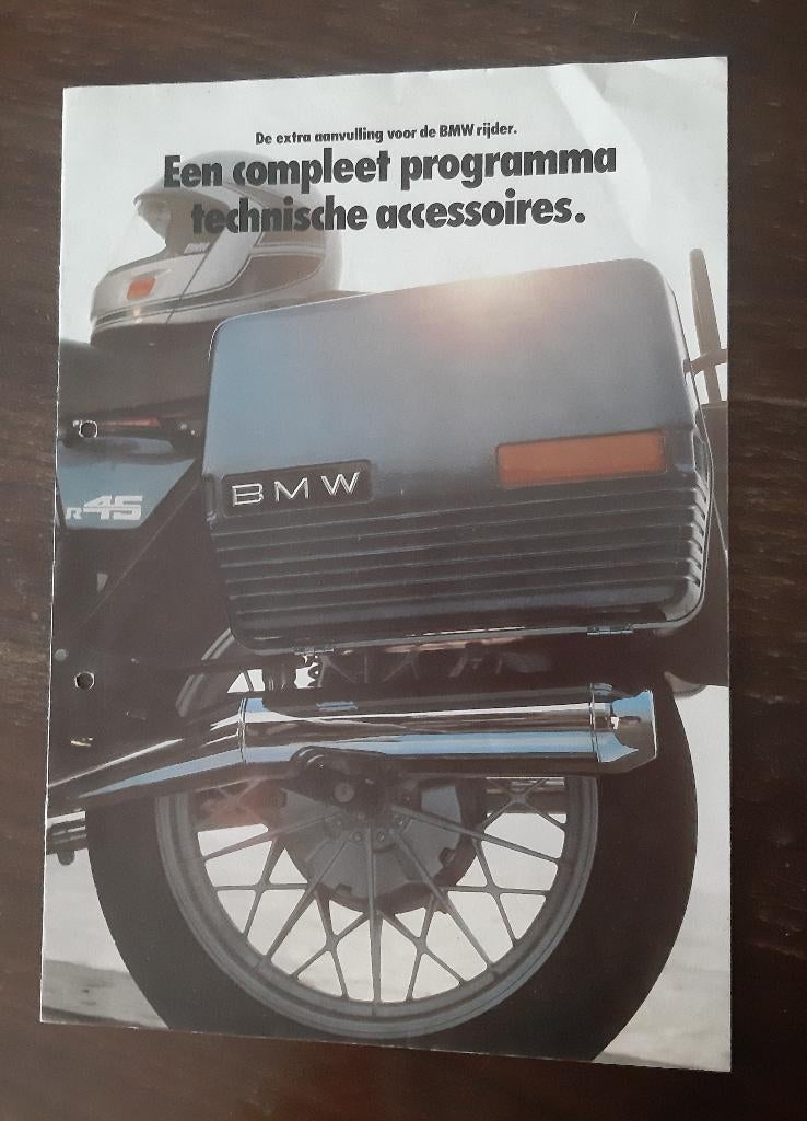 Folder BMW technische accessoires uit 1981, Motoren, Handleidingen en Instructieboekjes, Ophalen of Verzenden, BMW