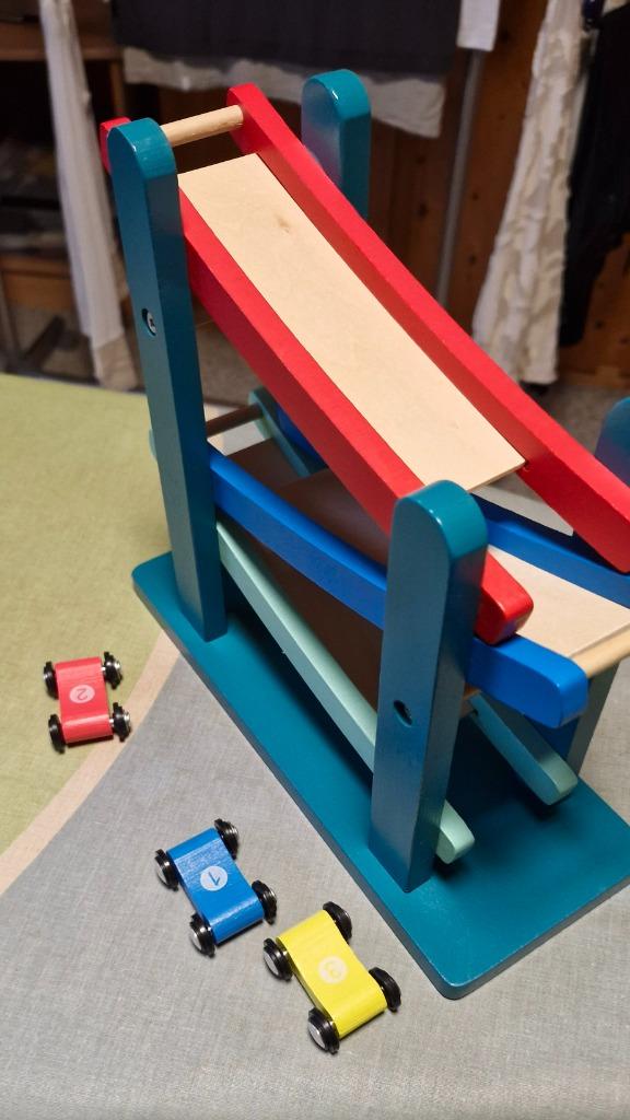 Houten Autobaan, Ophalen, Zo goed als nieuw, Rij- of Hobbelspeelgoed