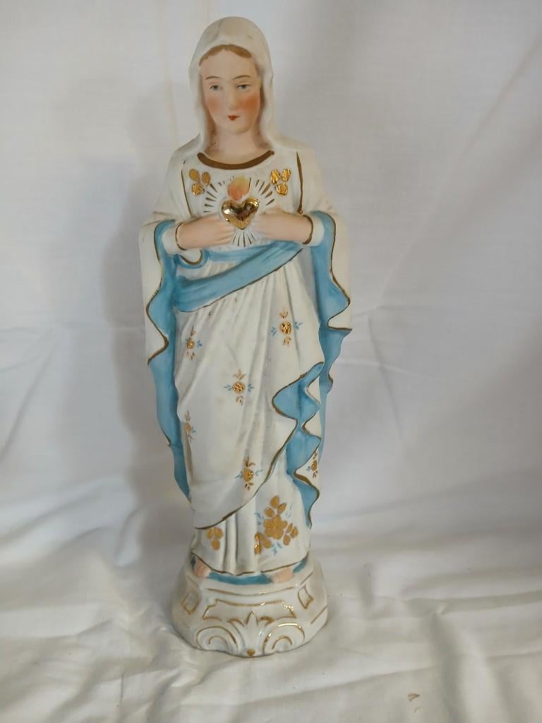 Oud Mariabeeld (heilig hart), Antiek en Kunst, Antiek | Religieuze voorwerpen, Ophalen of Verzenden