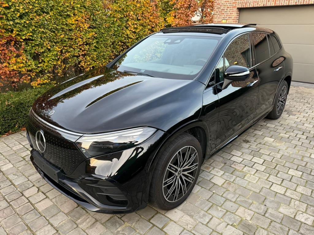 Mercedes-Benz EQS SUV 450 4MATIC AMG Line | FULL OPTIE, Auto's, Automaat, Zwart, Leder, 5 zetels