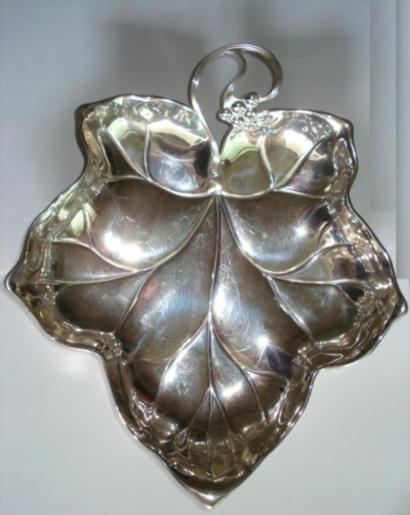 Art nouveau stijl schaal metaal, Overige materialen, Gebruikt, Schaal, Verzenden