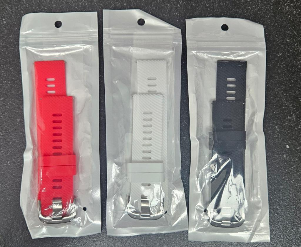 Nieuwe Garmin Bandjes (22mm Quick Release)- Rood, Zwart, Wit, Ophalen of Verzenden, Nieuw, Rood