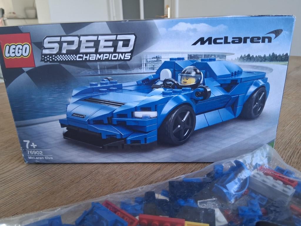 LEGO McLaren Elva - 76902 in goede staat, Ophalen, Zo goed als nieuw, Losse stenen, Lego