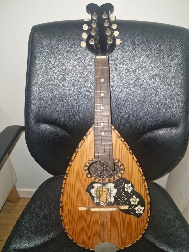 Te koop Antieke Mandoline 1891 Ermelinda Silvestri Catania, Muziek en Instrumenten, Ophalen