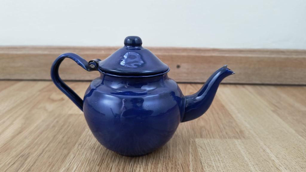 Théière en émail, Antiquités & Art, Enlèvement ou Envoi