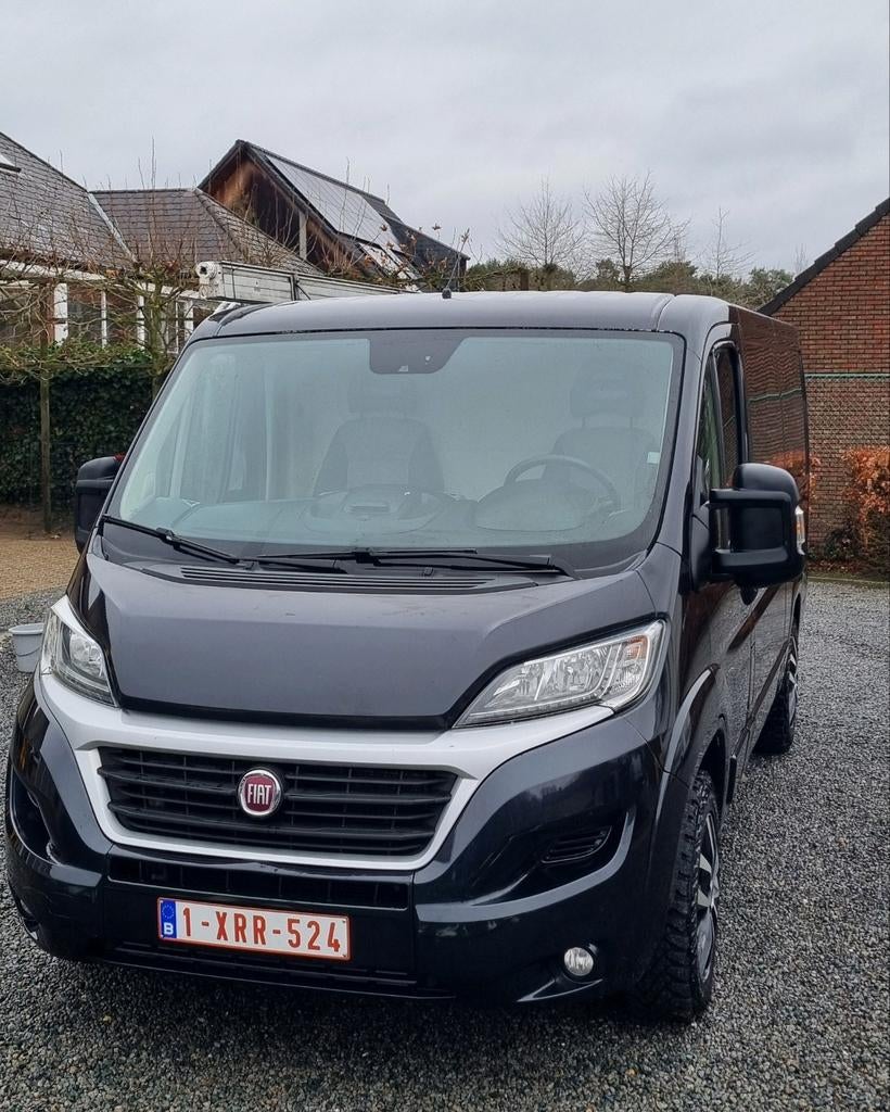 Fiat ducato, Auto's, Bestelwagens en Lichte vracht, Zwart, Zwart, Leder, Particulier