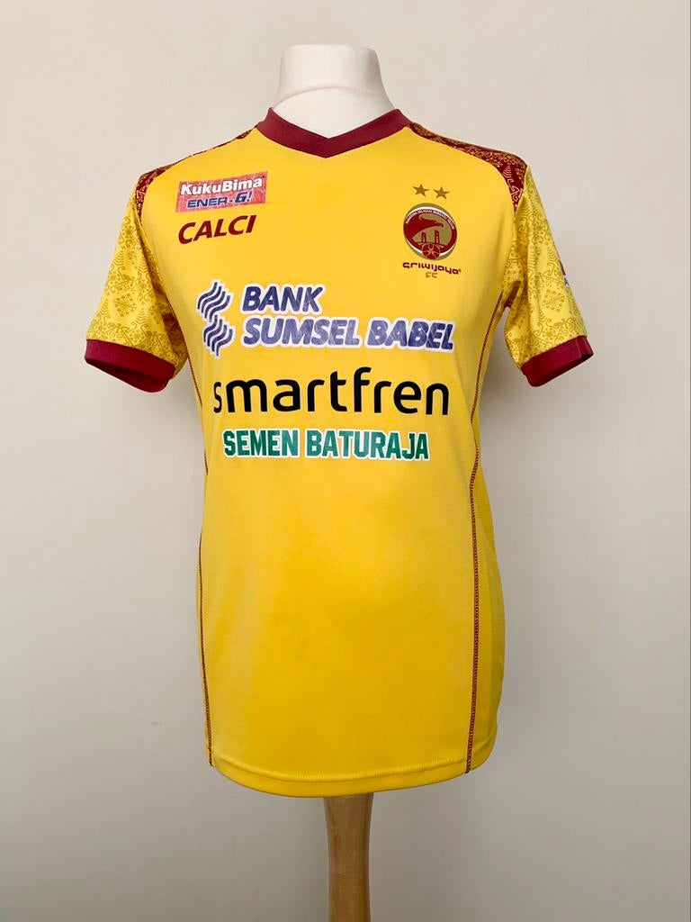 Sriwijaya FC Sumatra Indonesia 2018 Home N'Diaye match worn, Maat M, Zo goed als nieuw, Shirt