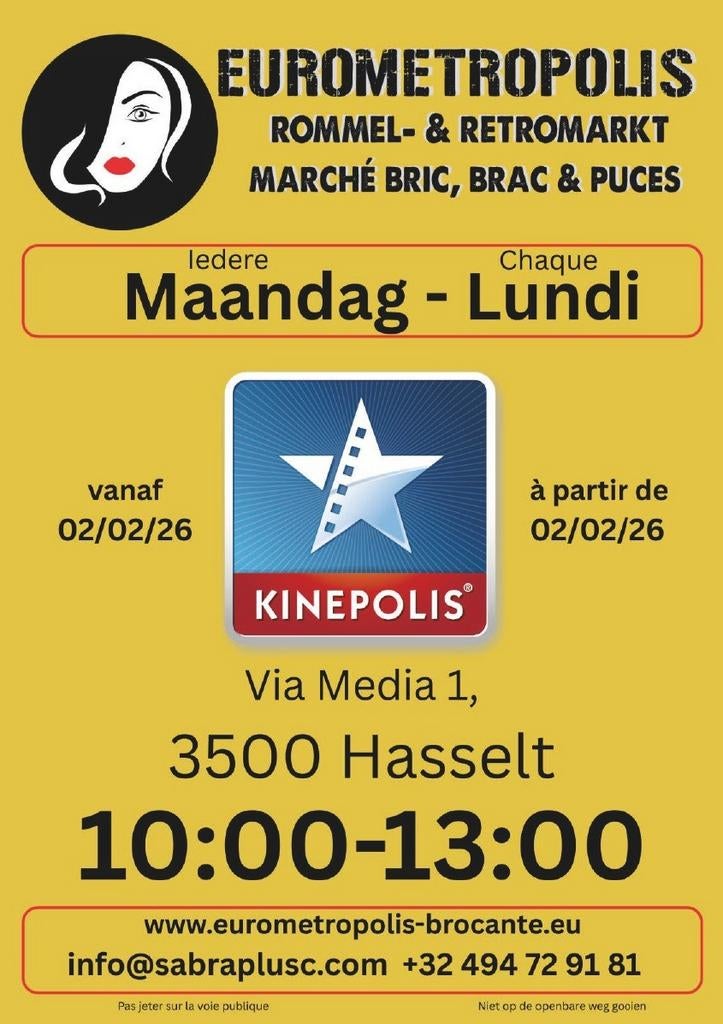 Elke maandag in Hasselt: Vintage, retro, brocante, antiek, Ophalen