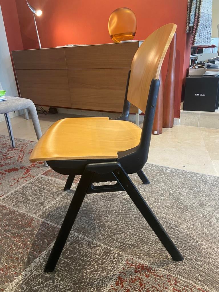 Set 6 rugverende Piretti stoelen COMtract Castelli vintage, Ophalen