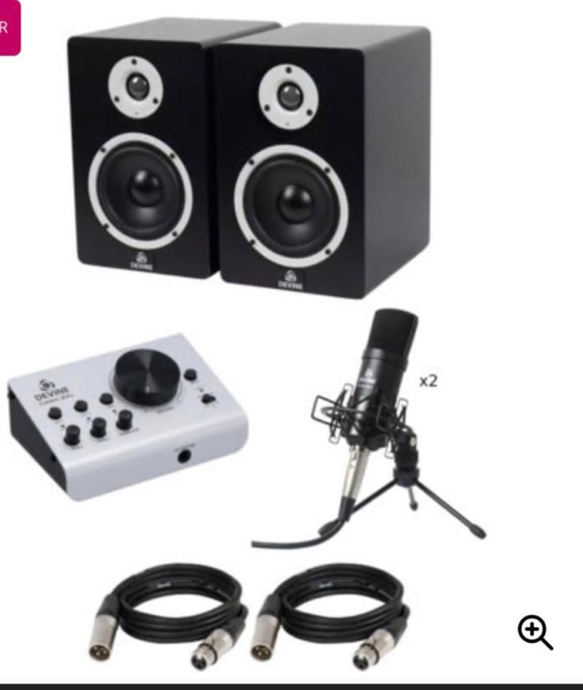 Devine Studio Set – Ideaal voor Podcast / Opnames, Ophalen of Verzenden, Zo goed als nieuw