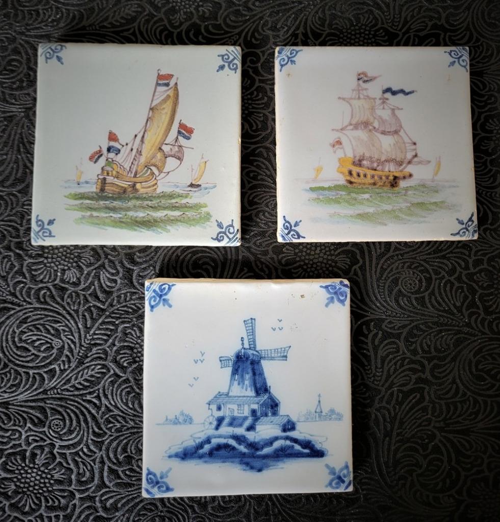 10 Delftse tegels, Antiek en Kunst, Ophalen of Verzenden