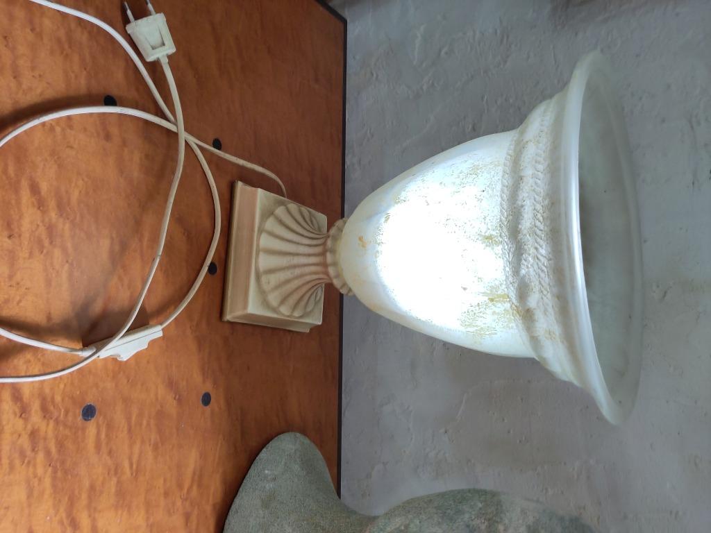 Grande lampe de table, Enlèvement ou Envoi, Comme neuf, Verre, Moins de 50 cm
