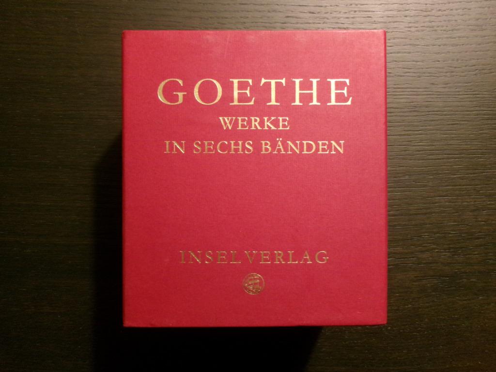Goethe   -Werke in sechs bänden-  Inselverlag, Enlèvement ou Envoi