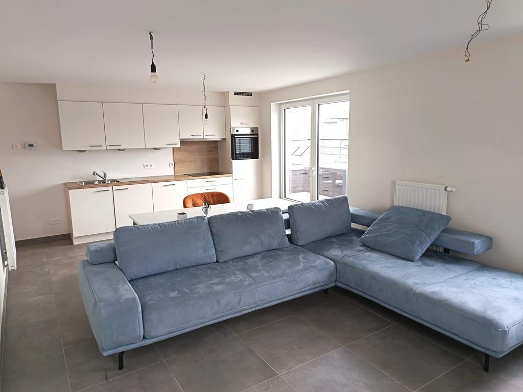 Canapé salon Mansfield meubles belot cuir bleu alcantara, Maison & Meubles, Enlèvement, Comme neuf, Cuir