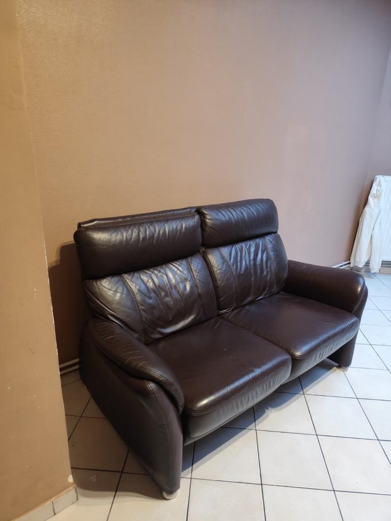 Canapé cuir, Maison & Meubles, Canapés | Salons, Enlèvement ou Envoi, Cuir