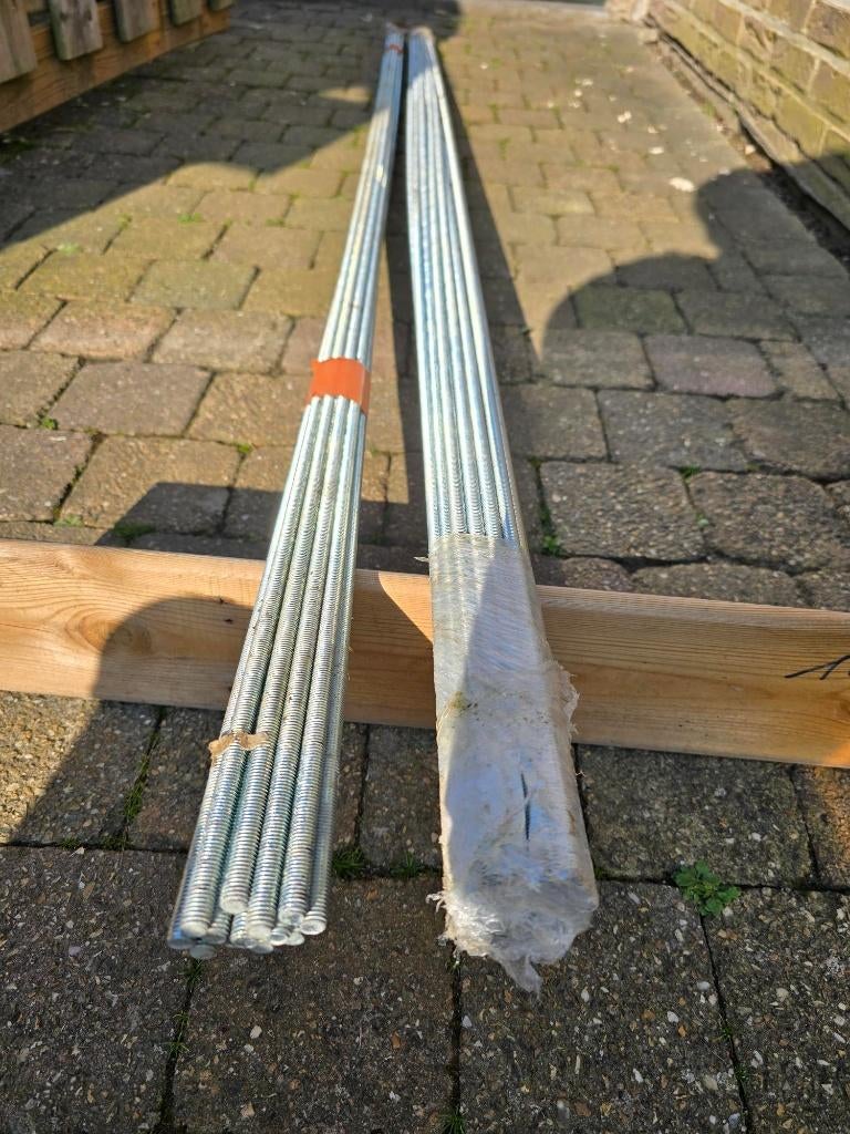 Draadstang M8 lengte 2 meter, Ophalen, Nieuw, 100 tot 250 mm