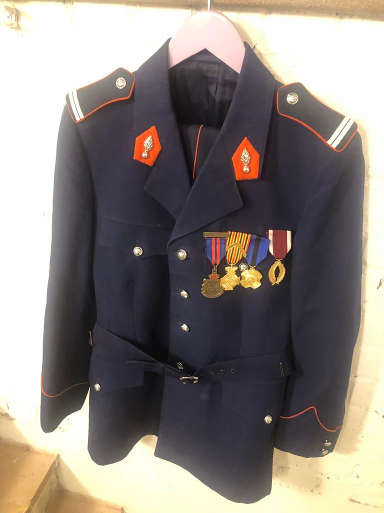 Rijkswacht Uniform met Kepie, Ophalen of Verzenden, Rijkswacht