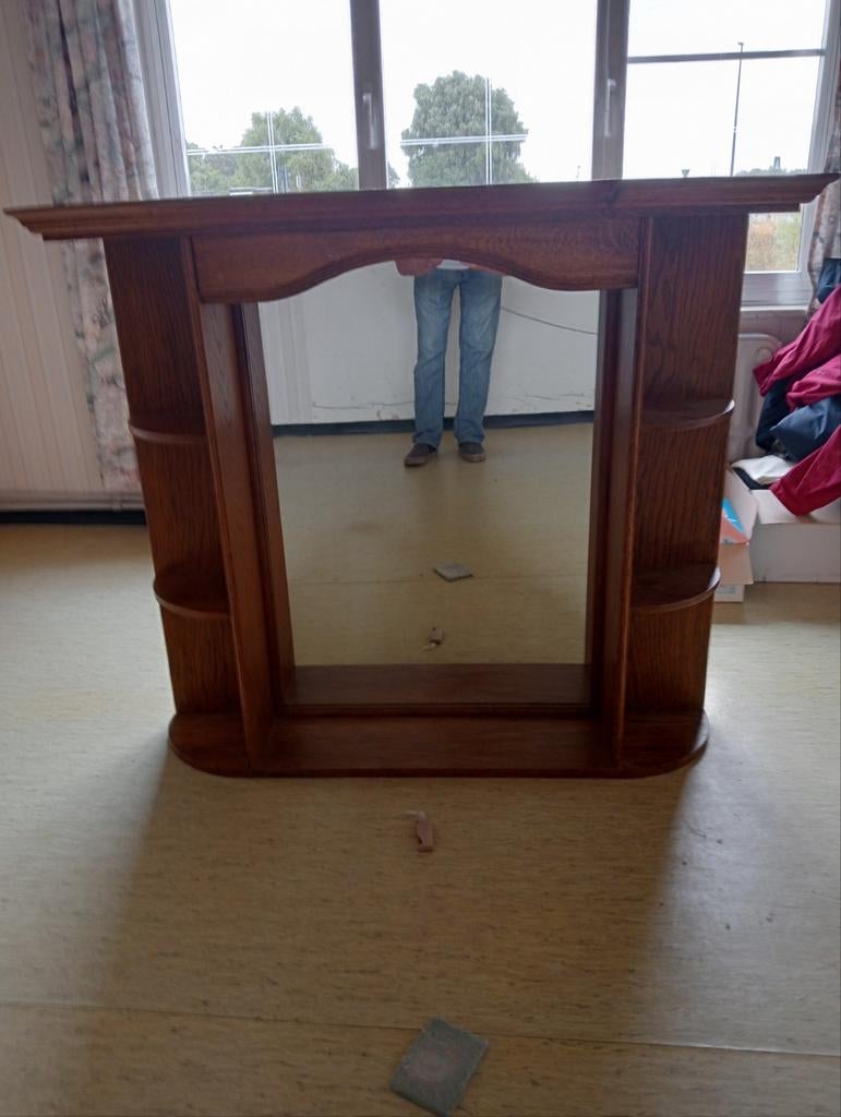 Antieke spiegel voor op commando te zetten, Antiek en Kunst, Ophalen