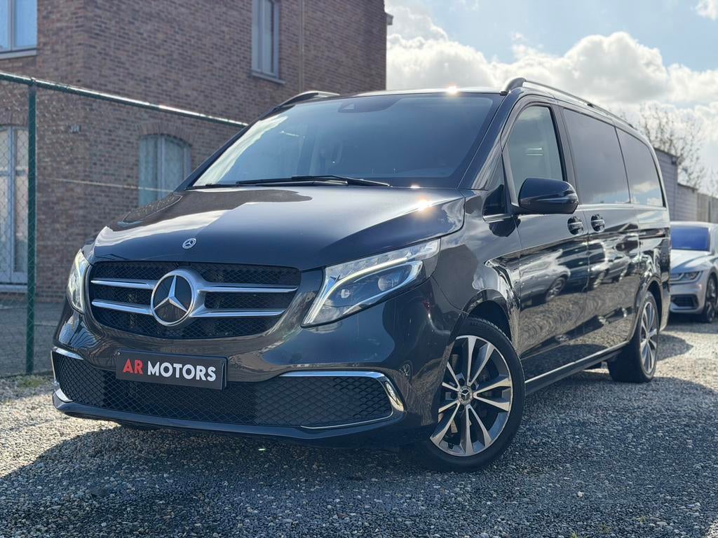 Mercedes V300d Dubbelcabine 155.000km Euro6, Auto's, Automaat, Achterwielaandrijving, Zwart, Leder