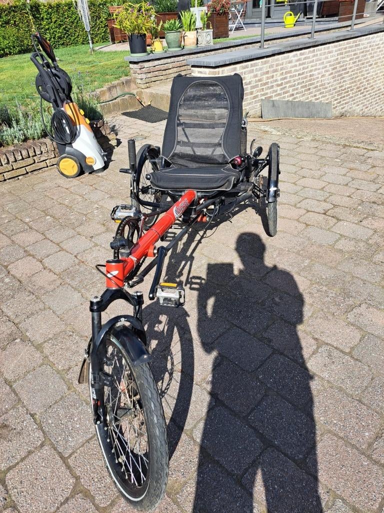 Ligfiets - niet elektrisch, Vélos & Vélomoteurs, Vélos | Vélos couchés, Enlèvement, Comme neuf, Guidon haut, Autres marques