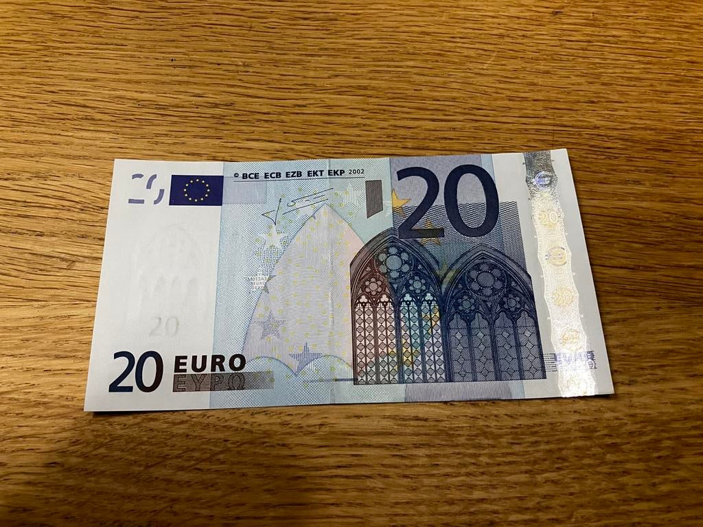 €20,- Trichet - Spanje (V) - XF+/aUNC, Postzegels en Munten, Bankbiljetten | Europa | Eurobiljetten, Ophalen of Verzenden, Spanje