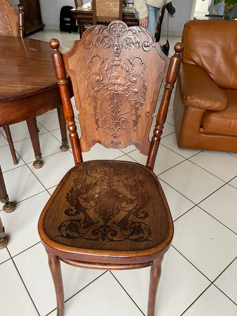 6 antieke Jacob en Josef Kohn Thonet stoelen- begin 20e eeuw, Antiek en Kunst, Ophalen