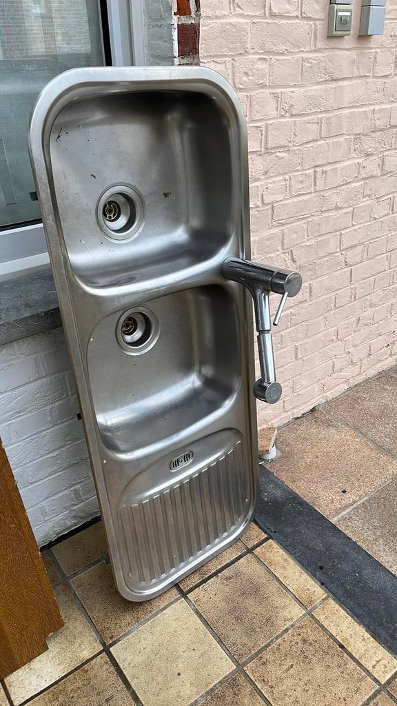 Afwasbak, Huis en Inrichting, Keuken | Keukenelementen, Ophalen, Gebruikt, 25 tot 50 cm, 100 tot 150 cm