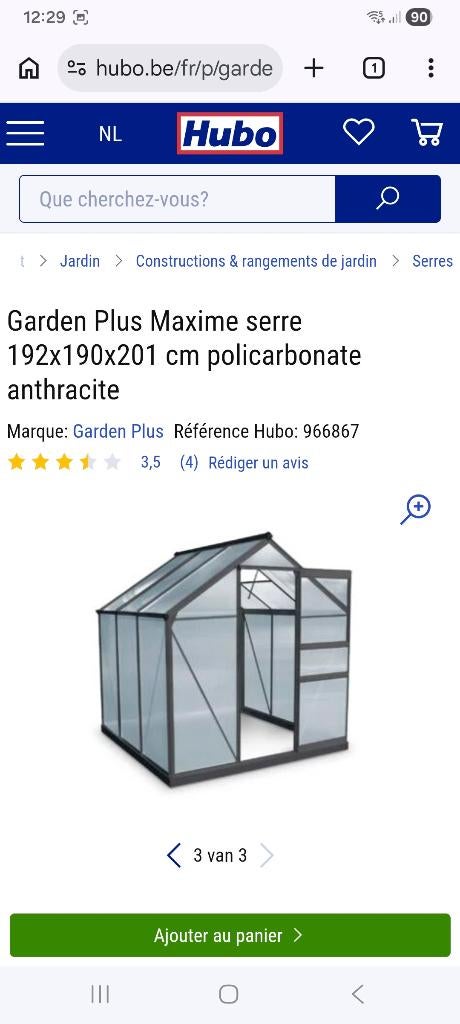 serre de jardin, Neuf, Serre, Polycarbonate, Enlèvement