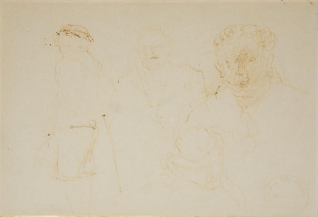 Paul Maas (1890-1962): 2 figuren (28 x 24 cm), Ophalen of Verzenden