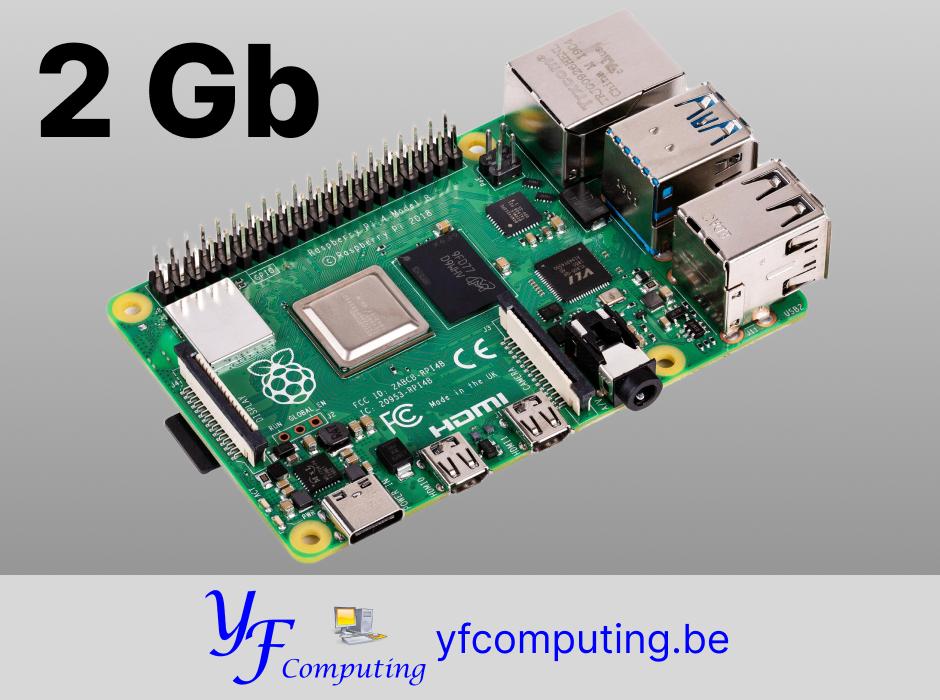 Raspberry Pi 4 Model B – 2 Gb RAM – WiFi – Nieuw, Hobby en Vrije tijd, Elektronica-componenten, Ophalen of Verzenden