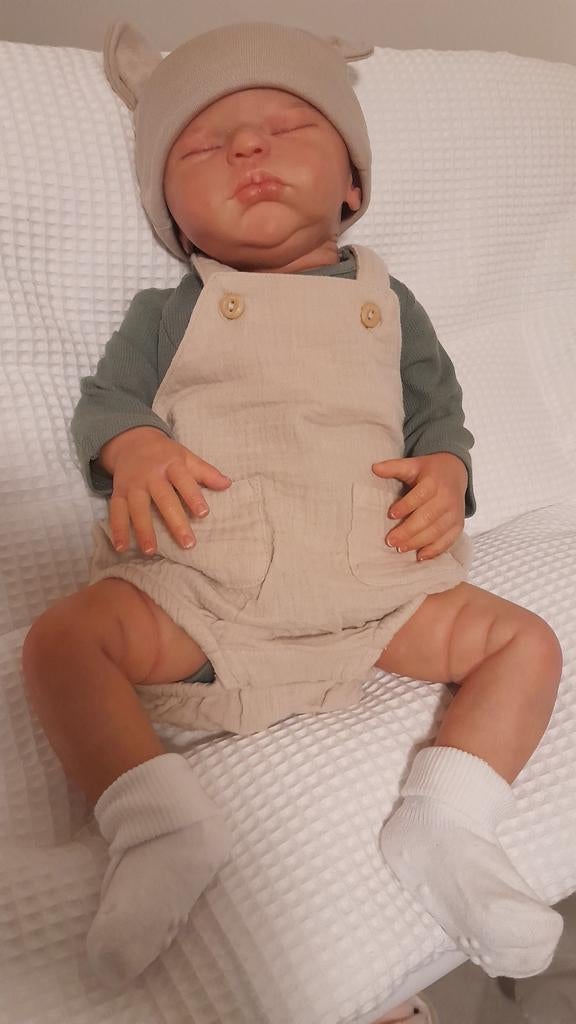 Schattig reborn knulletje,biedingen welkom 😃️, Collections, Poupées, Enlèvement ou Envoi, Neuf, Poupée, Réaliste ou Reborn