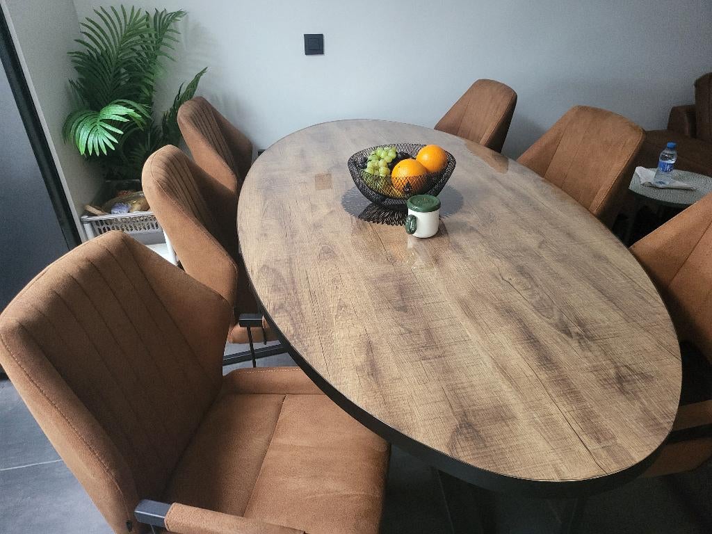 tafel plus 6 stoelen, Huis en Inrichting, Verzenden, Overige materialen